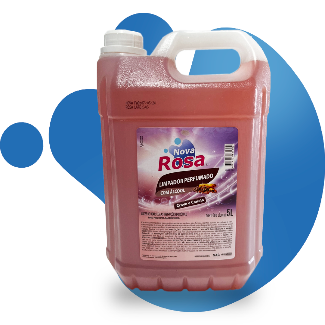 LIMPADOR  PERFUMADO COM ÁLCOOL CRAVO E CANELA 5L