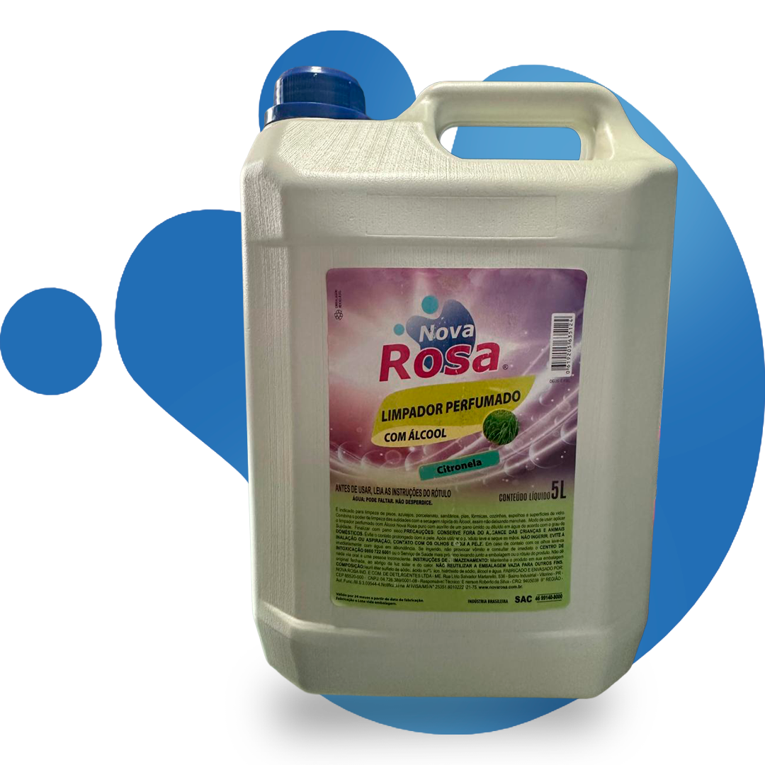 LIMPADOR  PERFUMADO COM ALCOOL CINTRONELA 5L